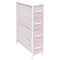 Sorbus 4 Drawers Narrow Dresser - with Steel Frame, Wood Top & Easy Pull Fabric Bins for Small Spaces, Closets, Bedroom, Bathroom & Laundry
